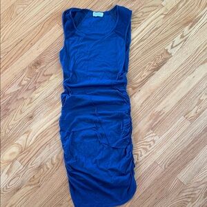 Velvet by Graham & Spencer Blue Fitted Sleeveless Dress M
